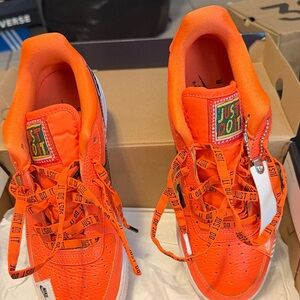 Nike Kids Orange 'Just Do It' Lace-Up Sneakers